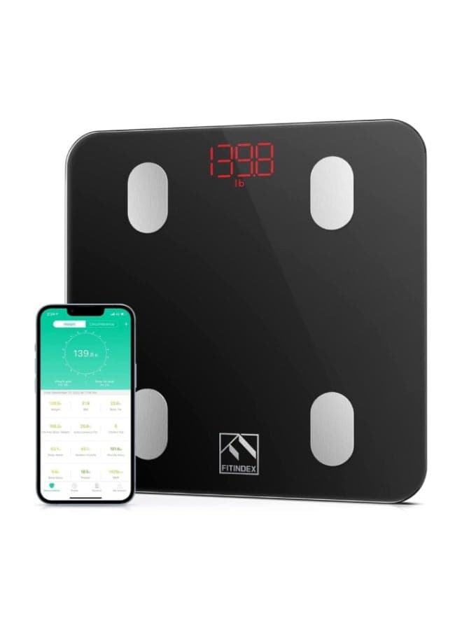 FITINDEX Smart Scale for Body Weighting Machine - Black