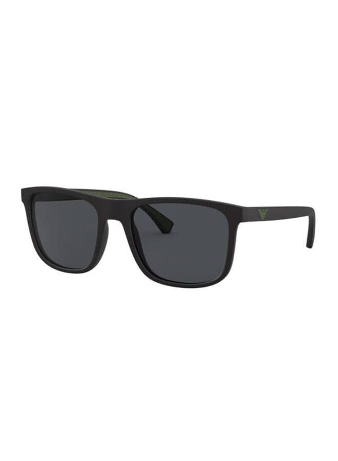 Men Square Sunglasses - EA 4129 5042/87 56 - Lens Size: 56 Mm