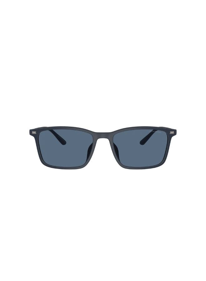Men EA 4223U 508880 Men's Full Rim Rectangular Sunglasses