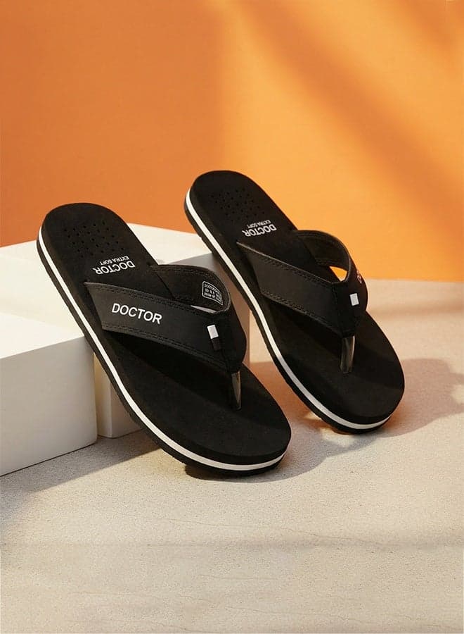 Orthopedic Flip Flops for Men | Soft Cushion Comfortable Daily Wear Anti Slip Slippers Comfort Lightweight | Doctor Extra Soft