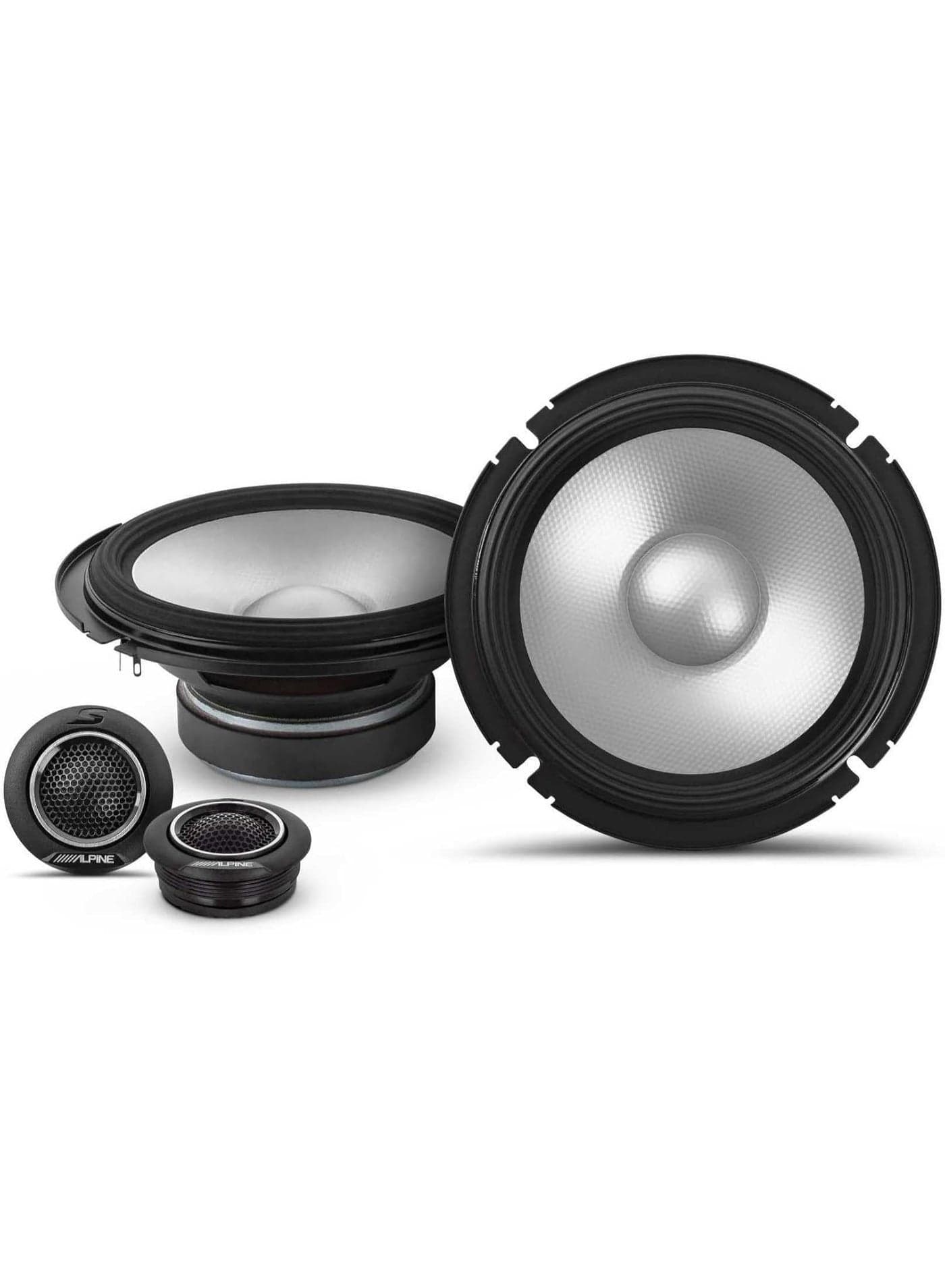 Alpine S2-S65C 6.5" Component 2-Way Car Audio Speakers – 240W Peak / 80W RMS
