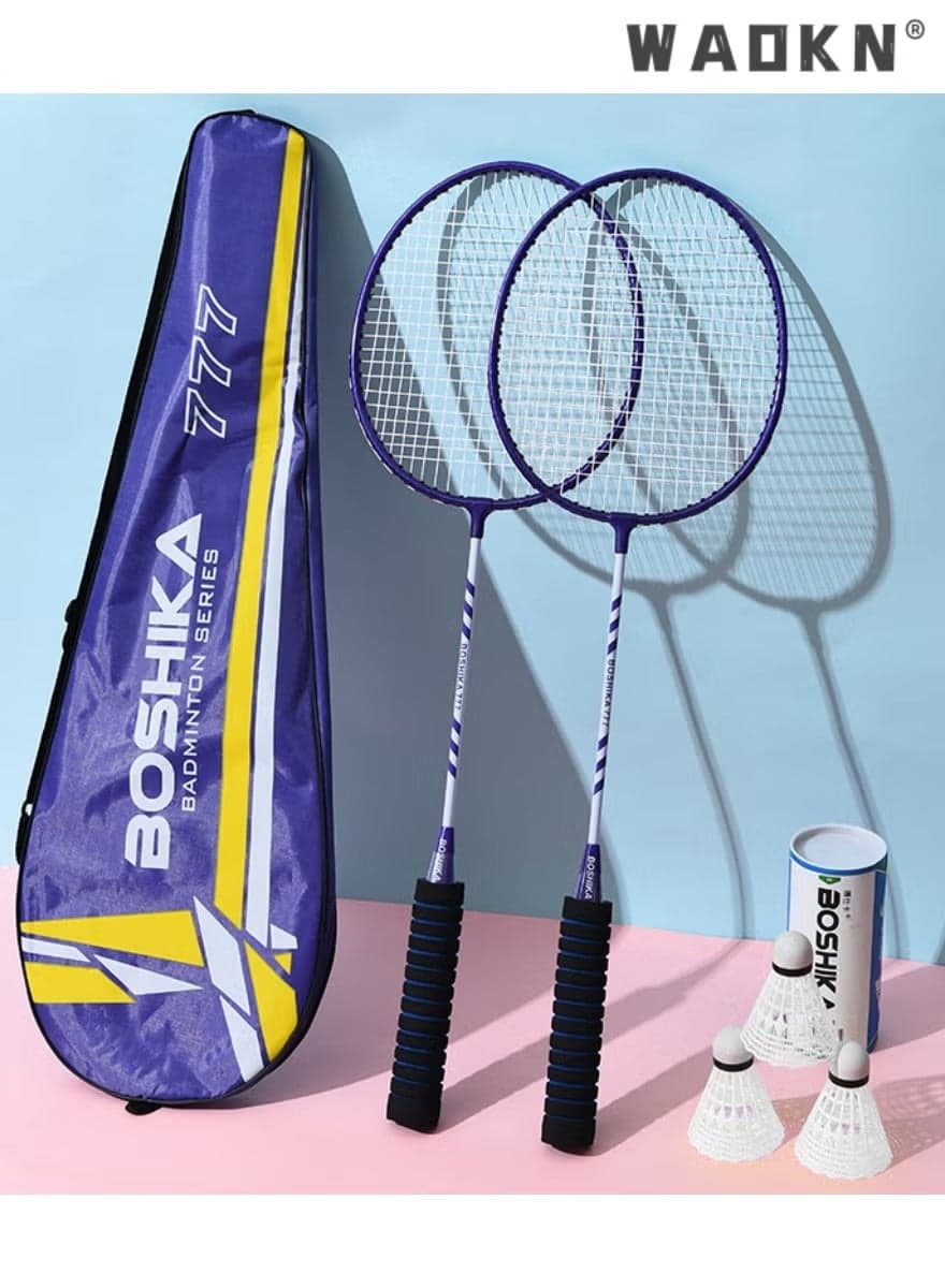 Badminton Racket Set, Lightweight Professional Badminton Racket Set for Badminton Racquets Badminton Rackets Set, Lightweight Badminton Rackets Professional Set with 3 Nylon Ball, 1 Badminton Bag