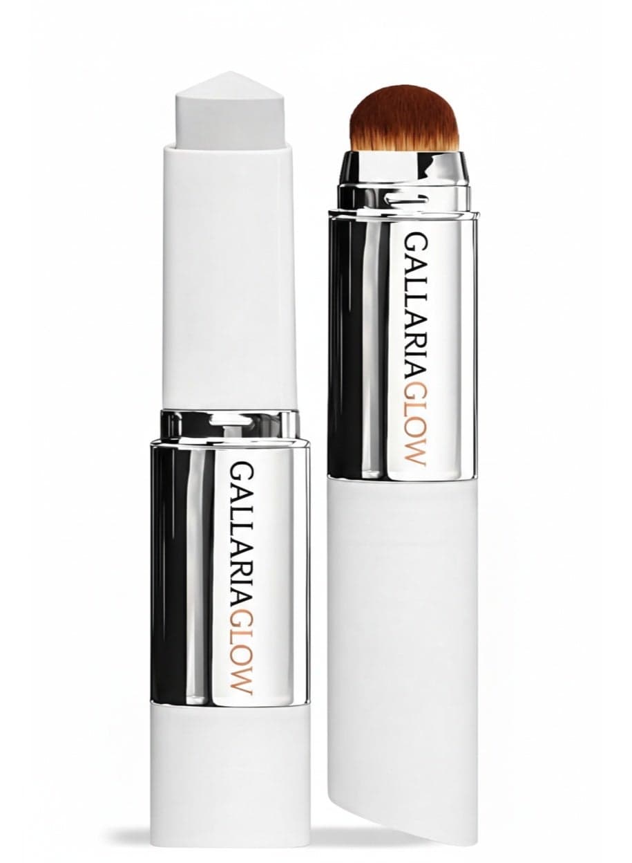 GALLARIAGLOW Korean Color Changing Foundation Stick with Built-in Brush,V White Medium to Full Coverage Makeup, Dewy Finish, Paraben-Free BB CC Cream Hybrid, Natural 202,