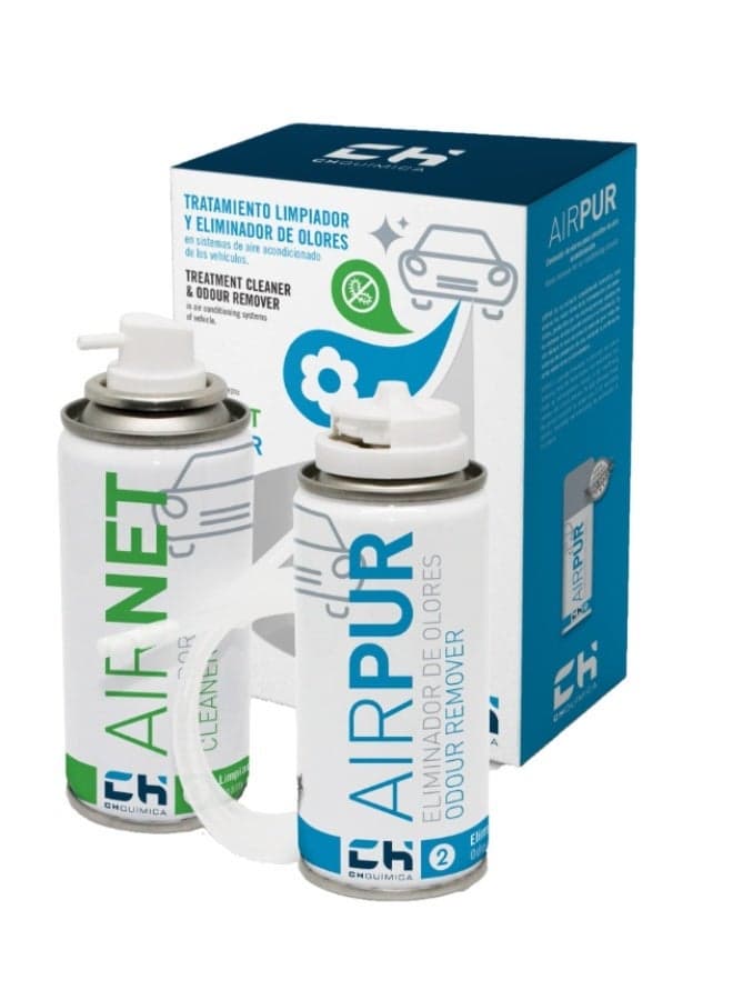 Car Air Conditioner Cleaner & Cabin Air Freshener Kit Airpur & Airnet Auto 100ml – CH Química