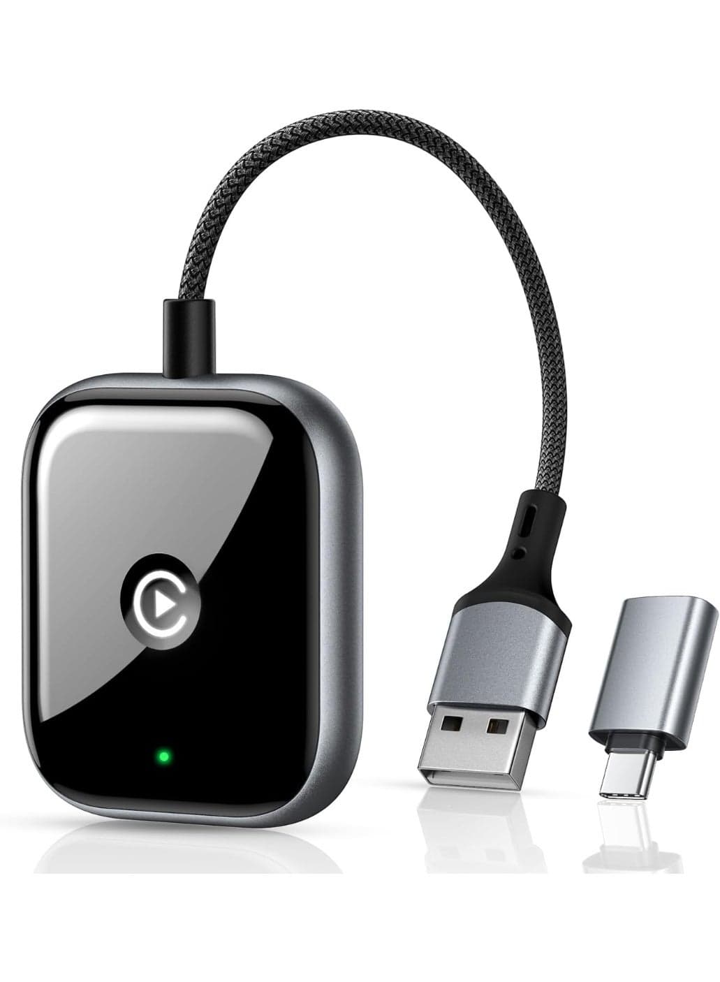 Wireless CarPlay Adapter with USB-C Adapter Included, 2023 Version for Cars in 2015-2020