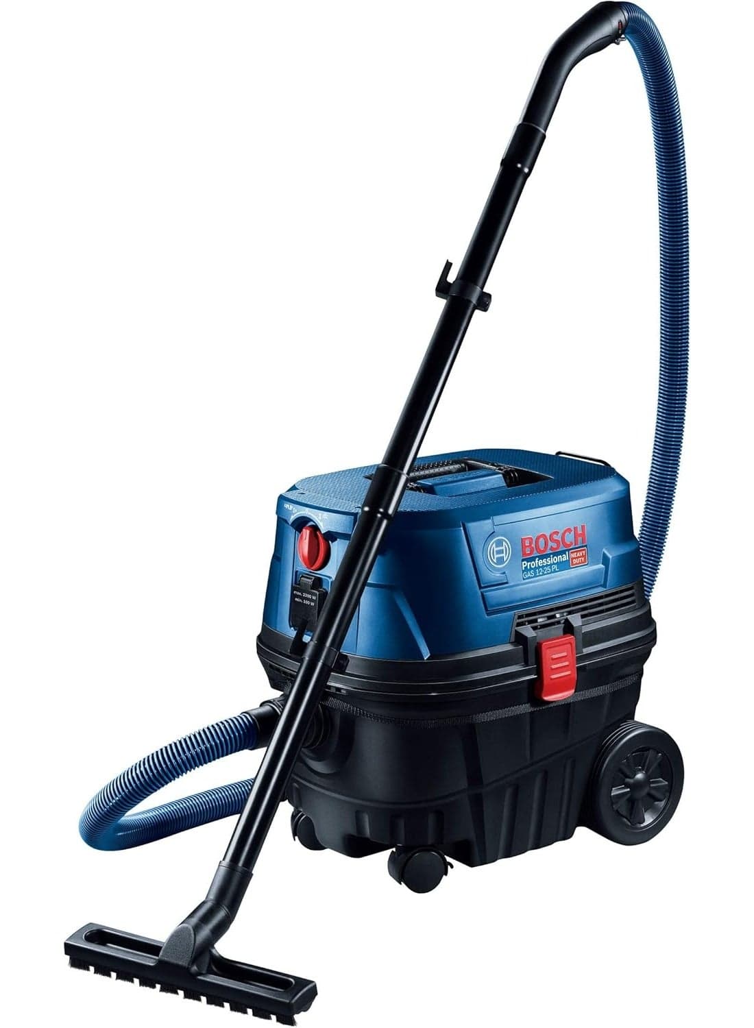 Professional GAS 12-25 PL Wet and Dry Vacuum Cleaner – 1250W Industrial Dust Extractor with H13 HEPA Filter, Patented Self-Cleaning Technology, 25L Capacity & Power Tool Take-Off Socket