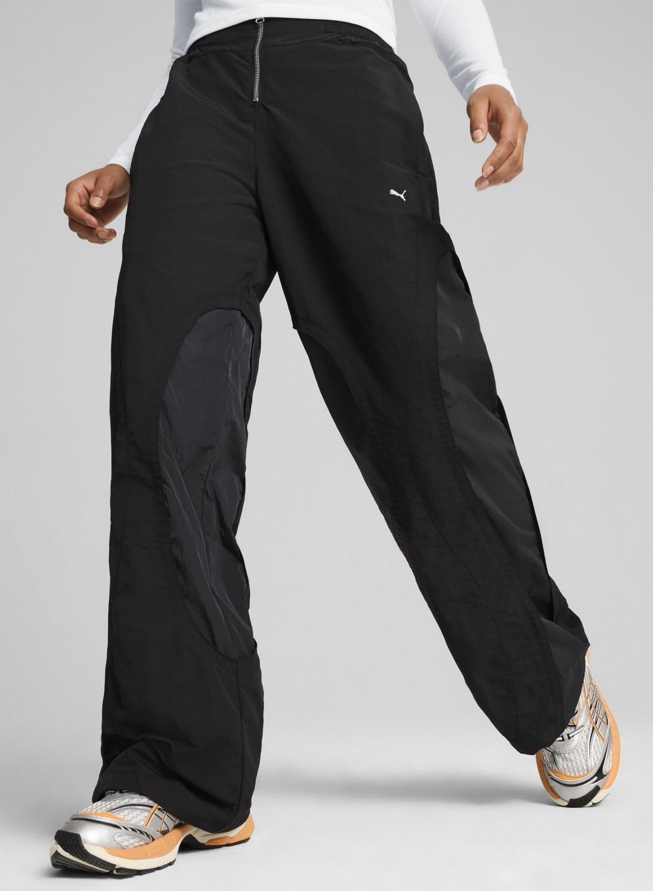 THE FAST RACE Womens Black Pants