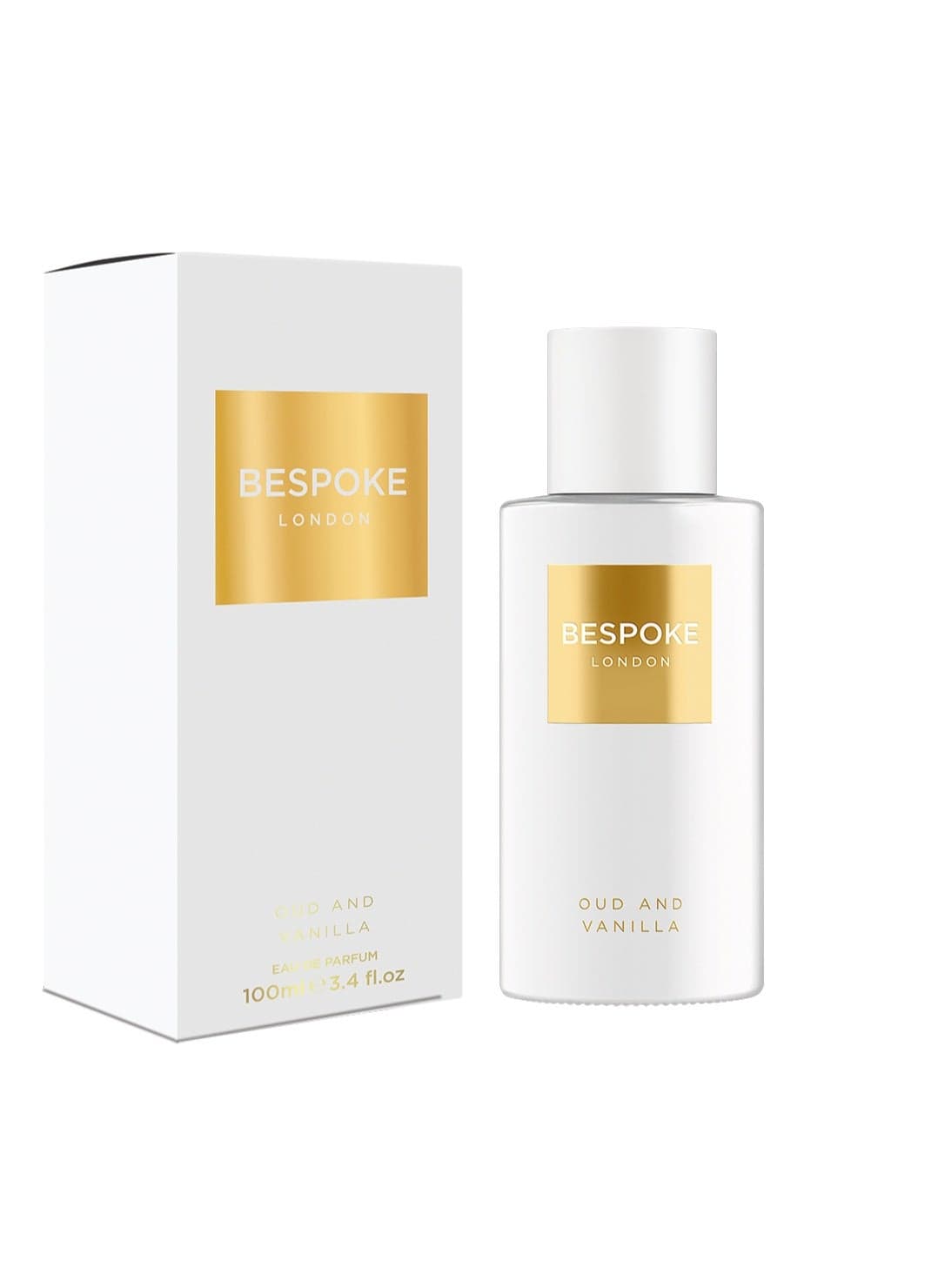 Bespoke London Gold Collection Oud & Vanilla Eau de Parfum for Men, 100ml – Long-Lasting Woody Oriental Men’s Perfume, Luxury Fragrance Gift