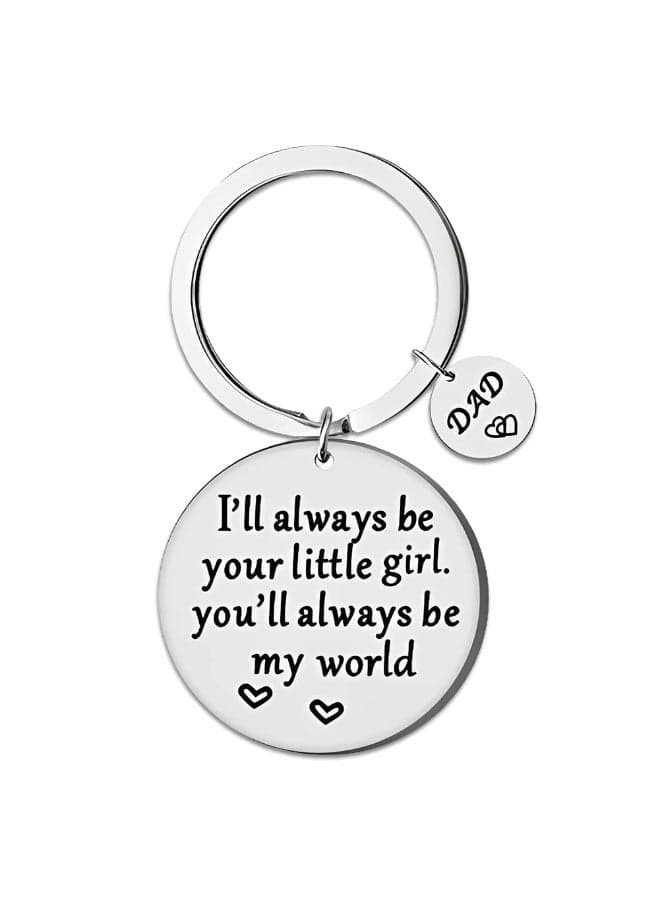 Dad Father's day gift keychain for dad daddy birthday gifts from daughter Best Dad Ever Keychain Engraved Gift for Dad Father Christmas presents