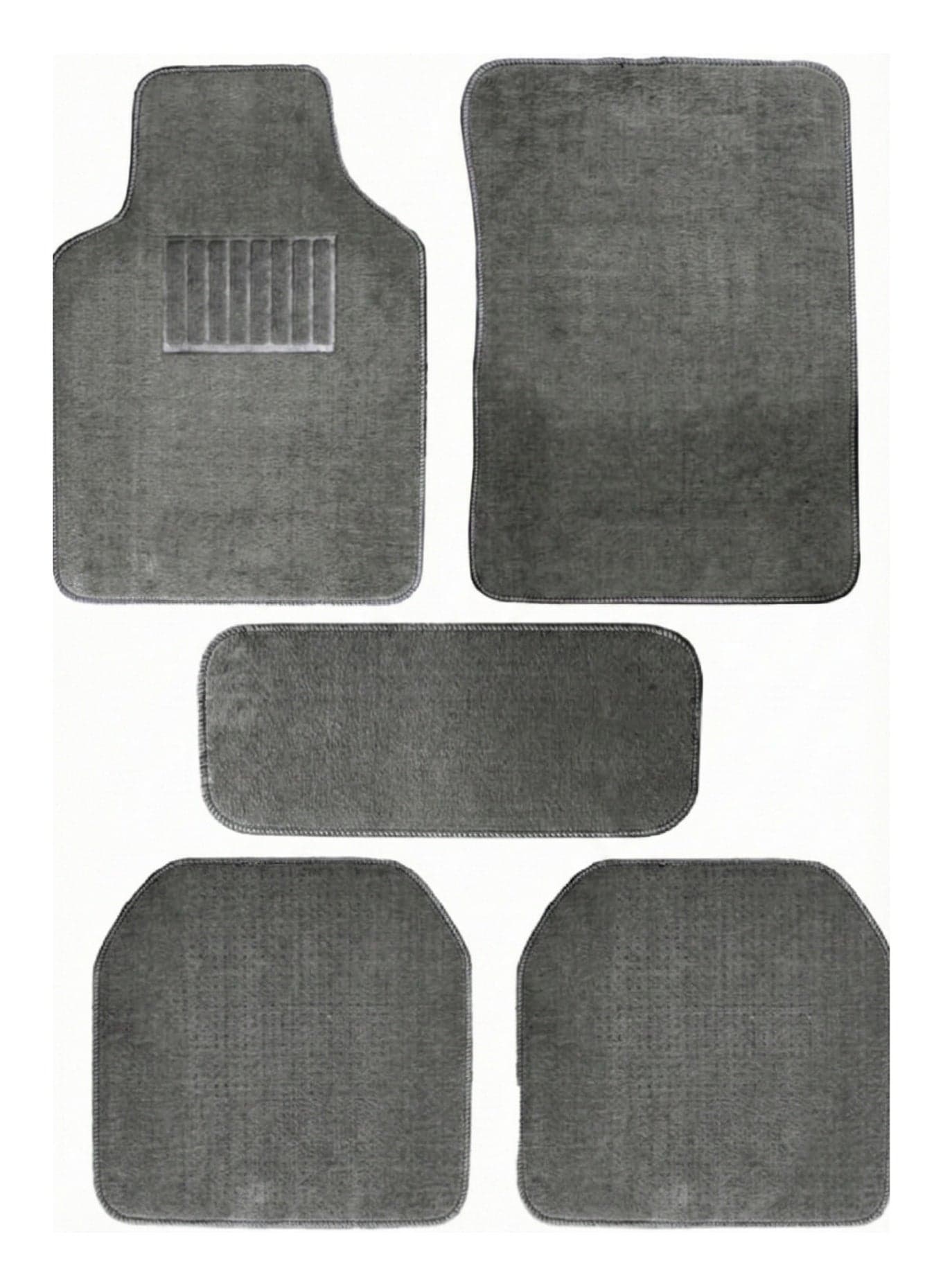 Universal Car Floor Mats Set, Grey, 5 Piece, Heavy Duty Waterproof Non Slip, All Season Interior Protection for SUV and Sedan, car mat, car floor mat, car accessories (GREY)