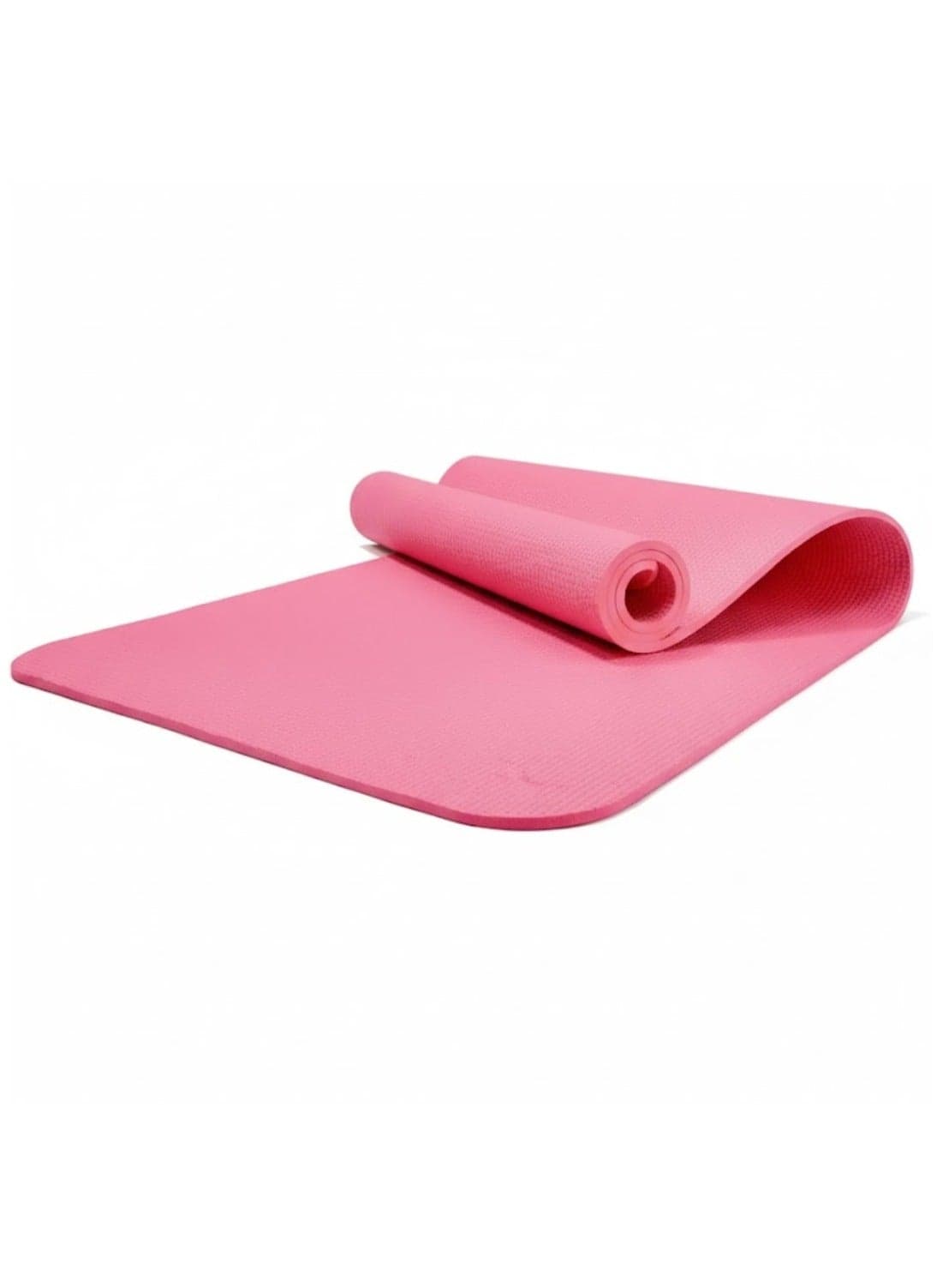 Yoga Mat for Home Gym - Non-Slip, Eco-Friendly TPE, Cushioned Exercise Mat with Carry Strap - Perfect for Yoga, Pilates, Fitness Training, & Pink Exercise Mat for Yoga and Home Workouts - Extra Cushioning for Joint Support (Multi-colour)