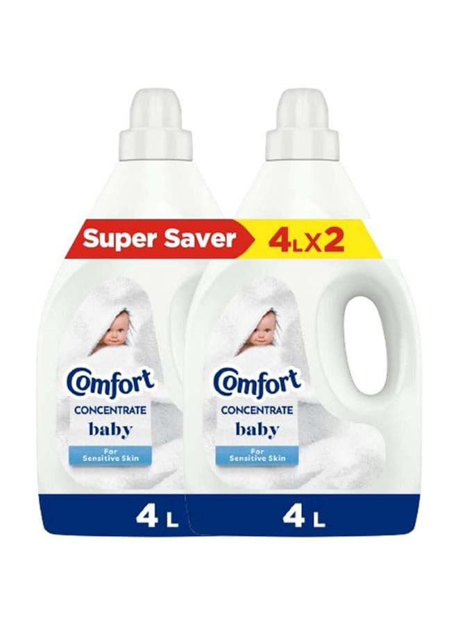 Comfort Concentrate Fabric Softener, Baby, 4L x 2