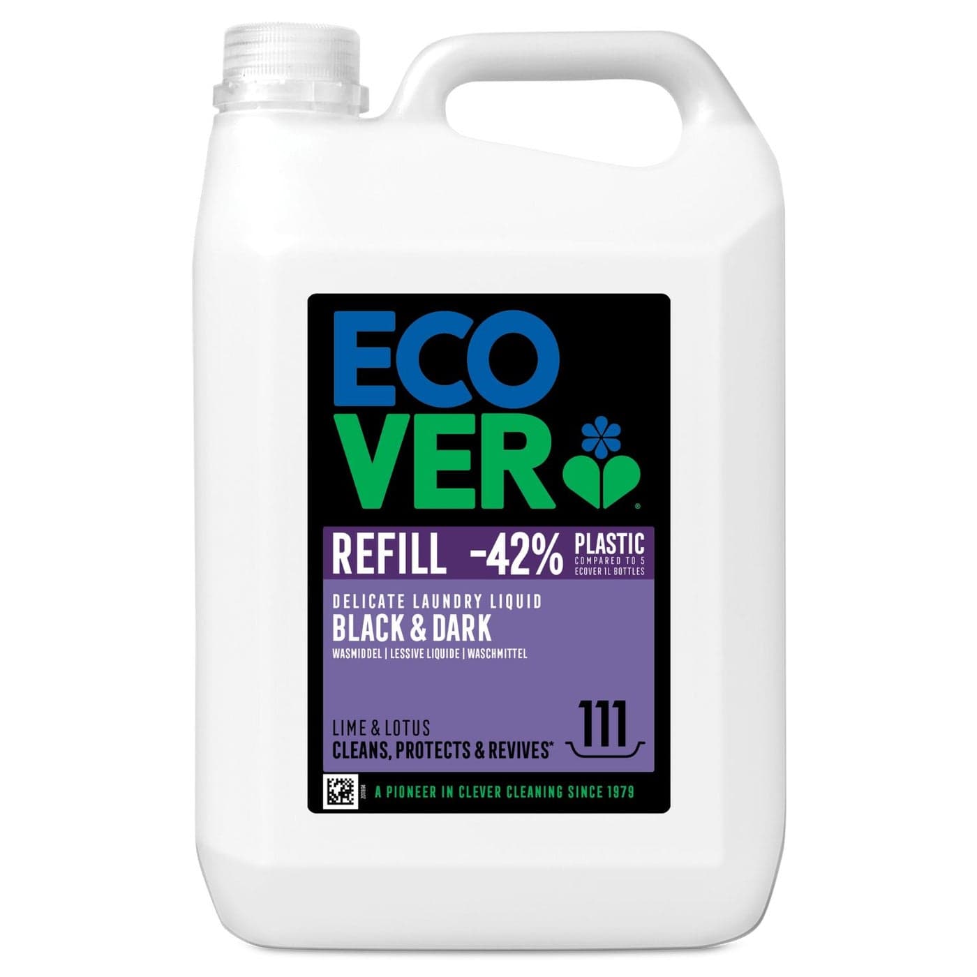 Laundry Liquid Refill for Black and Dark Colors Lime and Lotus Scent - 5 Litre