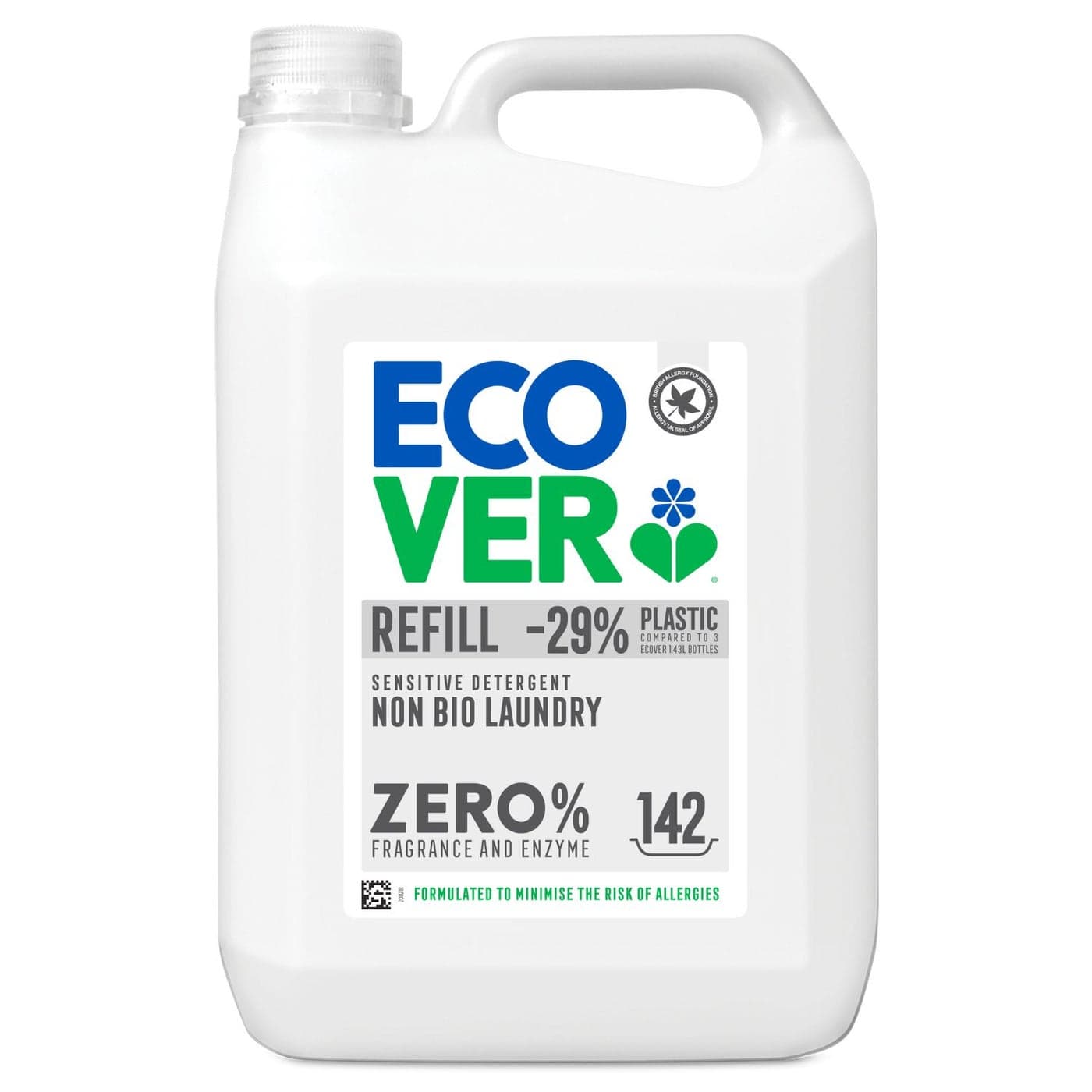 Zero Non-Bio Laundry Liquid Refill for Sensitive Skin - 5 Litre