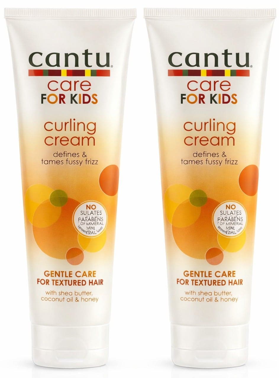 Cantu Care for Kids Curling Cream – Defines & Tames Frizz, Gentle Care for Textured Hair 227 gram(Pack of 2)