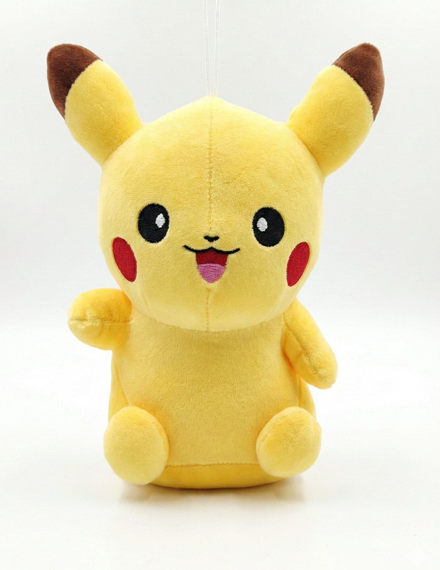 Pokemon Pikachu Plush Toy 12 Inch – Soft Yellow Stuffed Animal Doll with Embroidered Face & Hanging Loop | Cute Anime Cartoon Figure Pillow | Nintendo Character Birthday Eid Ramadan Gift for Boys Girls Kids 3+