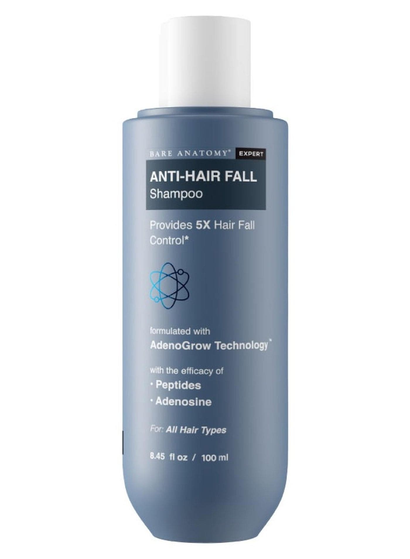 Anti Hair Fall Shampoo| 5x Hair Fall Control & Growth|Contains Biotin Adenosine, & Peptides| For All Hair Types | For Women & Men | 100ml