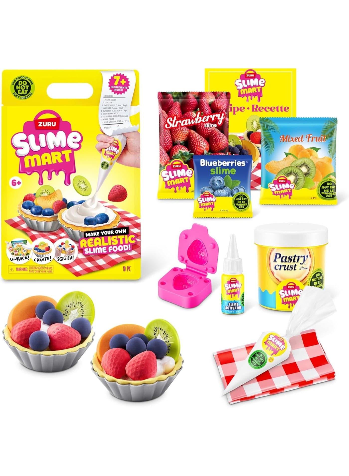 Soft Slime Making Kit by ZURU for Kids Ages 6-10 | DIY Slime, Fidget & Sensory Toy | Fun Gift for Boys & Girls