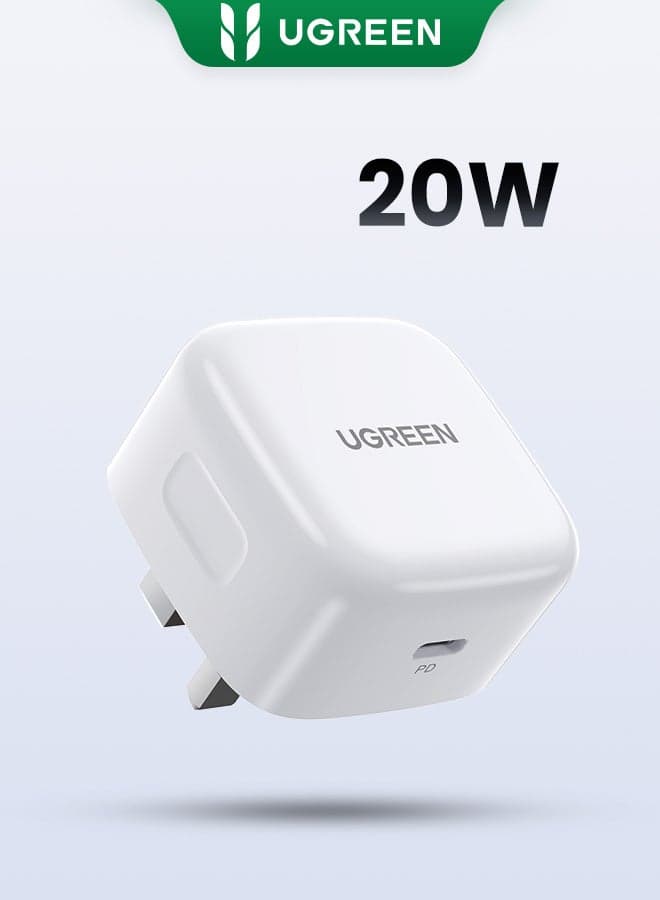 iPhone Charger Type C PD 20W Fast USB C Charger iPhone 15 Fast Charger Head Type-C Power Plug Universal Travel Adapter USB-C Plug for iPhone 15/15 Pro Max/15 Pro/15 Plus/14/13/12/11,etc White