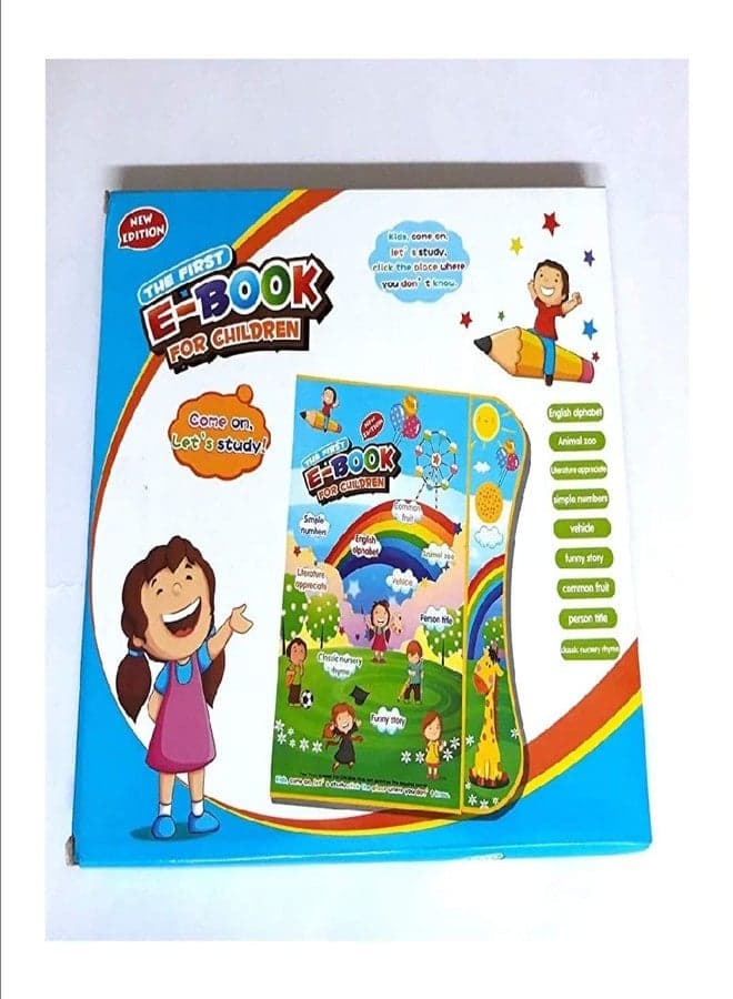 Little Buddy Educational Learning E-Book for Children with Interesting Game and Learning Content, Baby Good Partners, Early Education Good Helper for Children