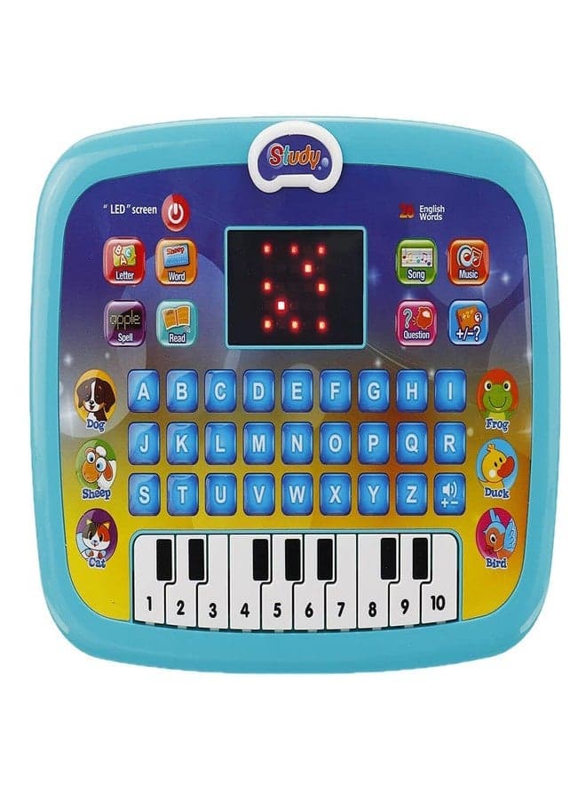 Braintastic Kids Learning Laptop Toy with LED Screen & Music | Educational Computer Piano Tablet for Toddlers | Fun Activity & Learning Toy for Boys & Girls (Computer Laptop with Piano)