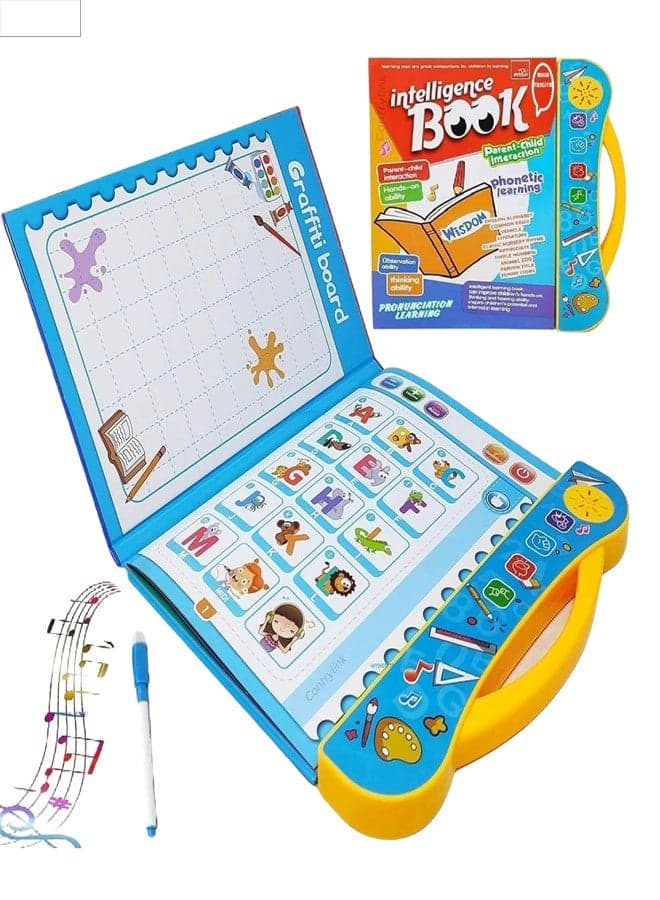 COUNTRYLINK Interactive Musical Learning Book | English Phonetic Educational Book for Kids 3+ | 10 Activities & 9 Musical Modes for Alphabet, Numbers, Shapes