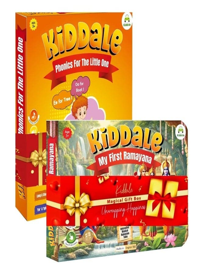 Kiddale Dual‑Pack: Phonics + My First Ramayana - Music & Sound Adventure