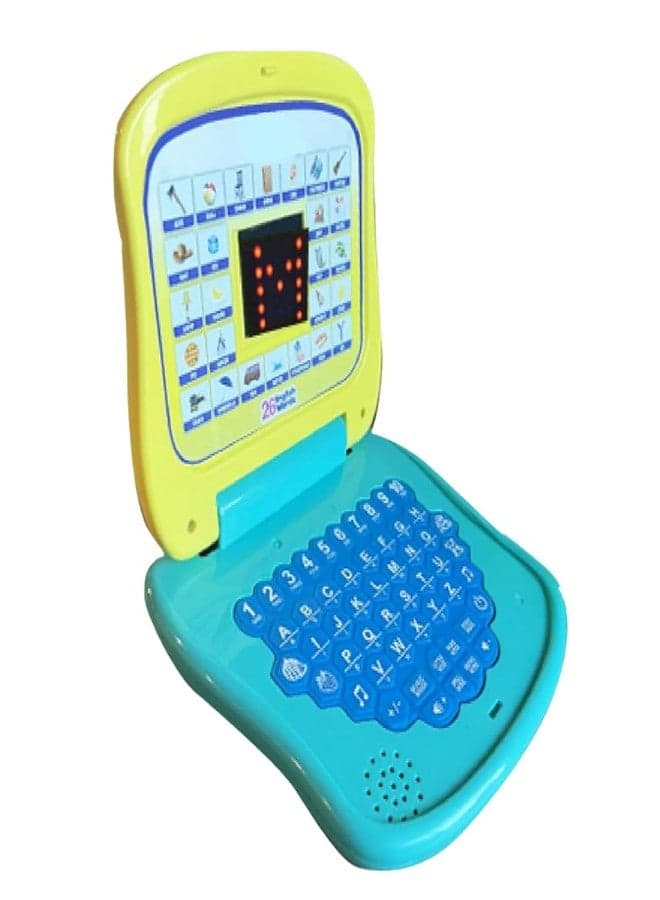 Estilo Kids Laptop Toy for Learning Numbers & Alphabets | Educational Computer Activity Toy for Kids Age 2-6 Years | Baby Laptop Toy with Fun Activities, Sound, and Music -Blue