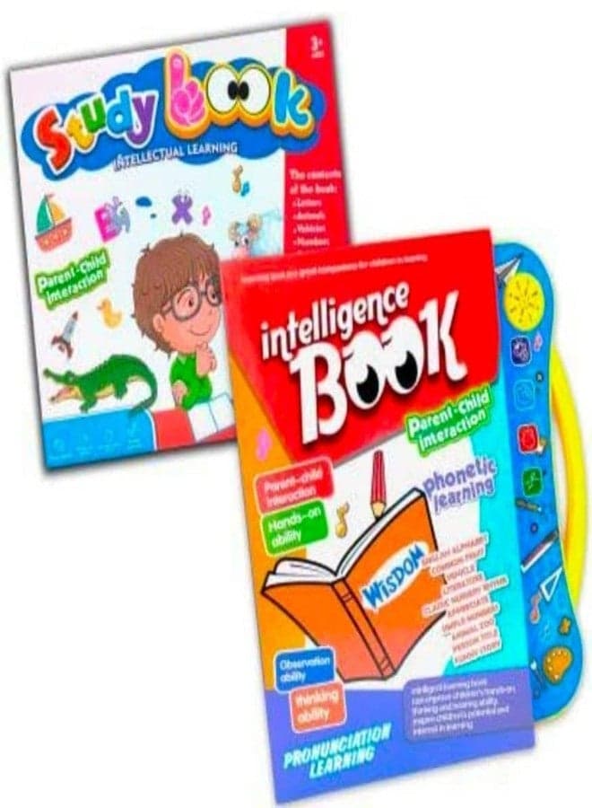 VENTUREBELL Interactive Educational Intelligence Book, Parent-Child Learning Set, Phonetic and Pronunciation Learning, Age 3+