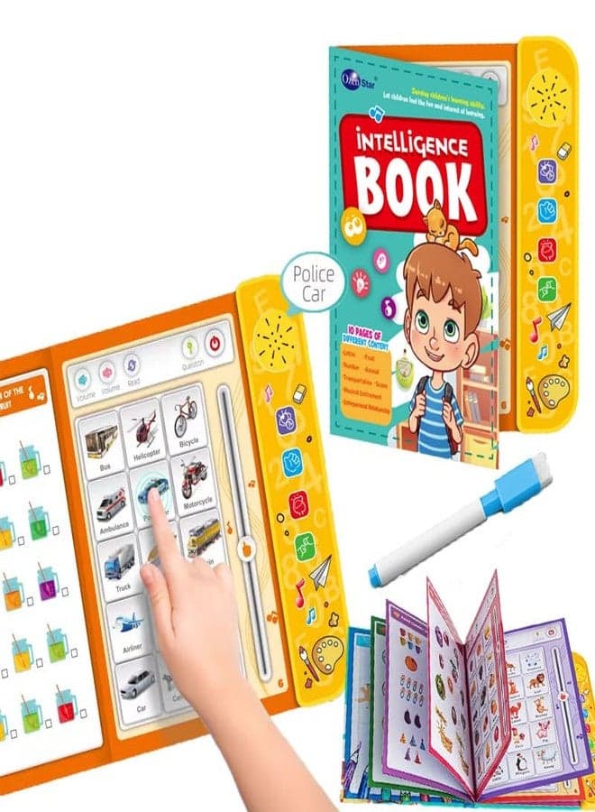 SAMVARDHAN Interactive Electronic Learning Books for Kids - E Learning Book for Kids, Musical English Educational Phonetic Learning Book for 3 + Year Kid, Boys, Toddlers (Multicolor)