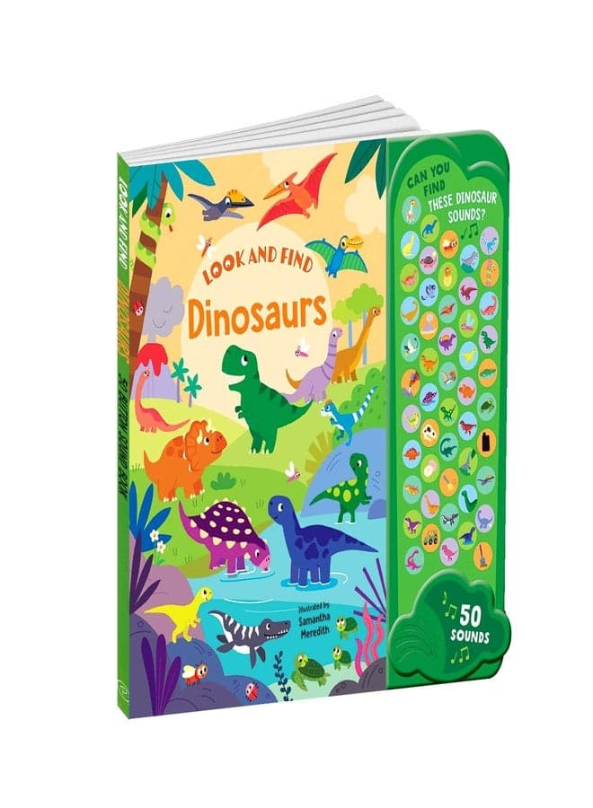 Parragon Kids Sound Book, 50 Dinosaurs Sounds, Touch and Learn Sounds, Interactive Music Books for Toddlers, Kids Musical Activity Toy with Sounds, Early Learning, Gifting Toys, Ages 0-5 Years