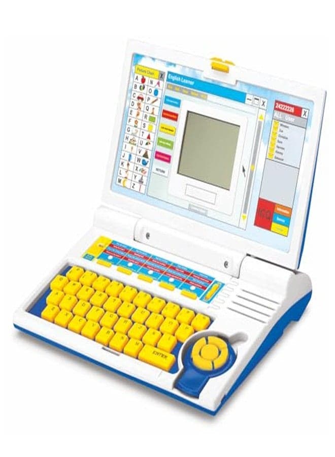 Kids Educational English Learning Laptop Toy with Keyboard & Mouse | Teaches Alphabets, Words, Numbers, Music & Games | Interactive Computer Learning Toy for Boys & Girls Age 3+