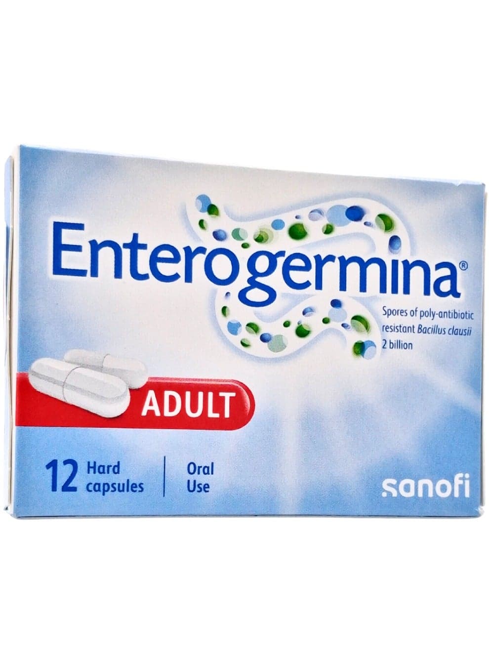 Enterogermina Capsules 12s (Probiotic for Digestive Health)