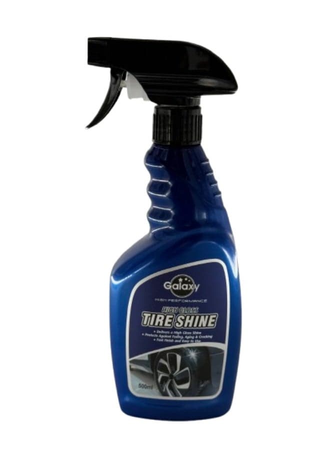 Tire Shine Spray for Cars – Deep Black Wet Look & Long-Lasting Gloss | Protects from Dust, Fading & Cracks | Easy Spray Application for Instant Shine
