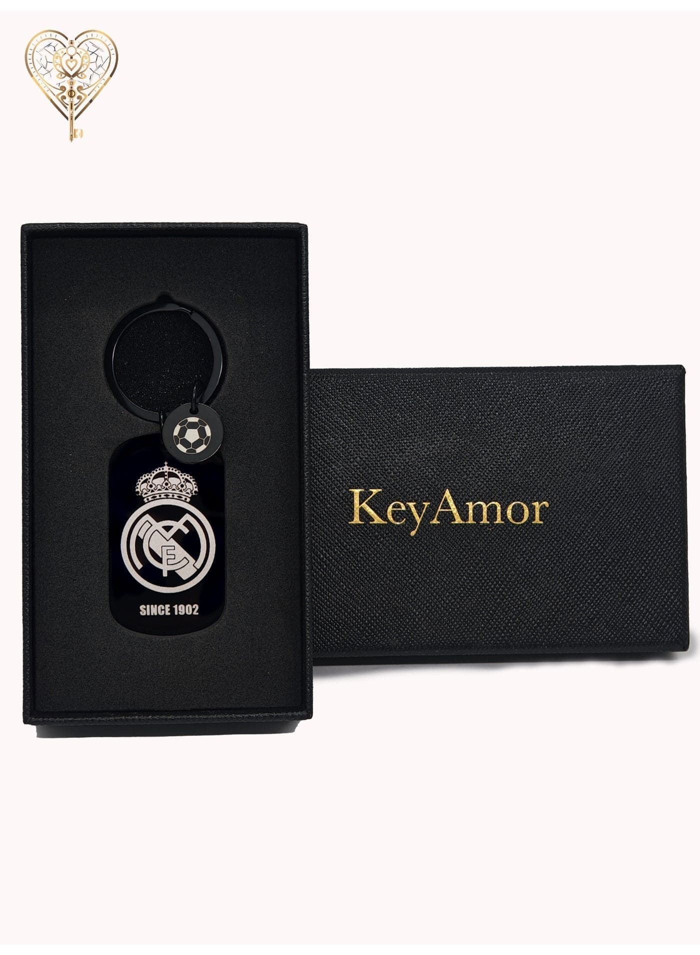lux Real Madrid keychain for Real Madrid team fan, comes in fancy gift box which makes it a perfect choice for a special gift