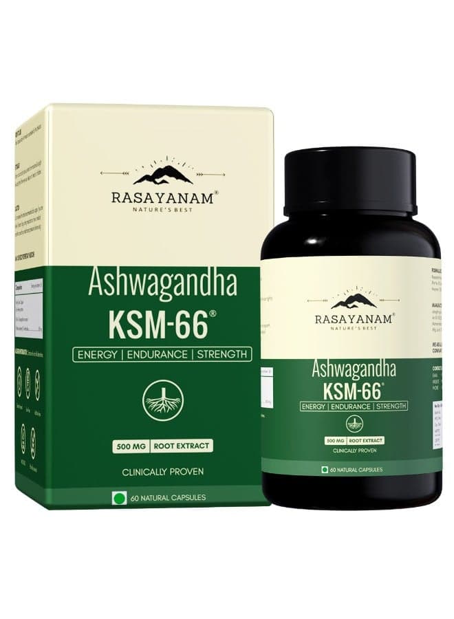 Ashwagandha Ksm66 500Mg 60 Capsules