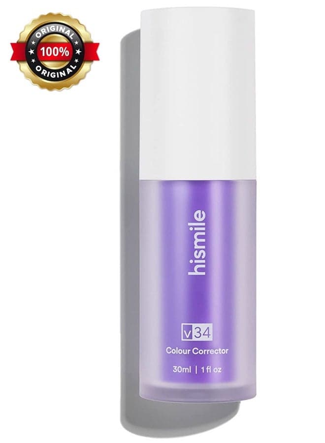 Hismile v34 Colour Corrector - 100% Original - Purple Teeth Whitening, Tooth Stain Removal, Teeth White