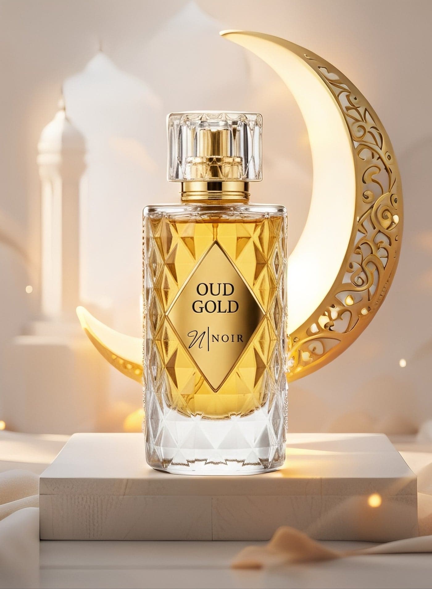 Oud Gold Eau de Parfum – Rich Oud, Saffron & Leather, Intense Long-Lasting Fragrance, 60ml