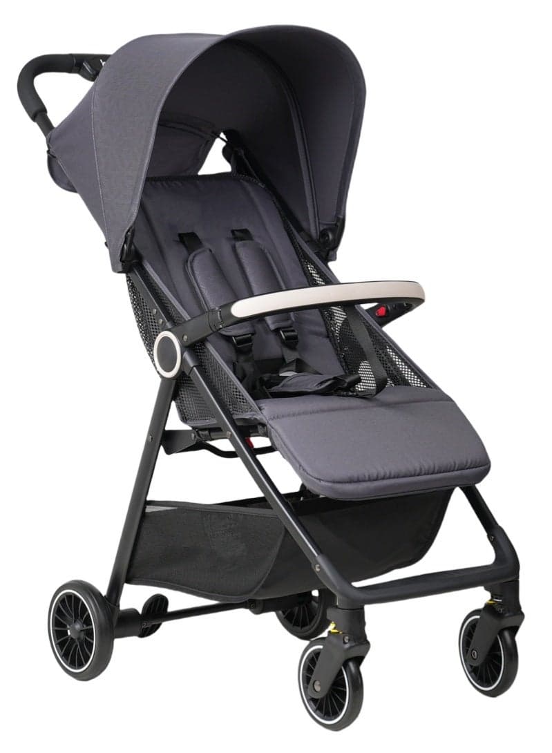 Lightweight Baby Travel Stroller, Portable Travel Toddler Stroller, Compact & Airplane-Friendly, One-Hand Fold + Unfold Design, Multi-Position Reclining Seat, Mesh Ventilation Seat, Grey