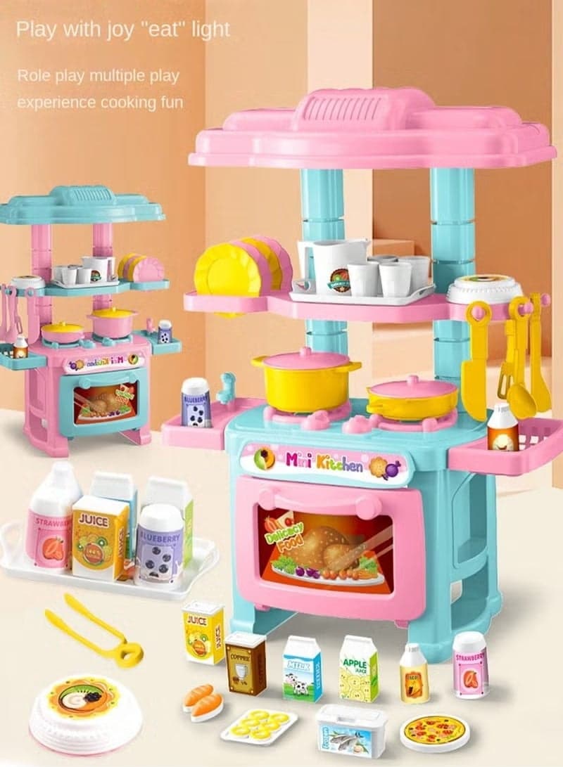 Kids Kitchen Playset – 48-Piece Cooking Toy Set