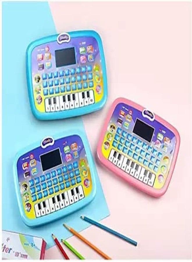 NMII Educational Learning Laptop Computer Toy Tablet with LED Screen Display (Multicolor)