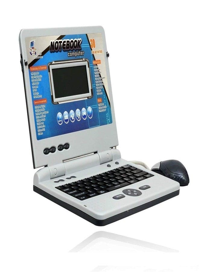 Edtepy Kids Educational Learning Laptop Toy & 30 Fun Activities, LCD Screen, Keyboard & Mouse, Music, Math & Spelling Games - Early Learning Notebook Computer for Kids Age 3 + (1Pcs, Multi)