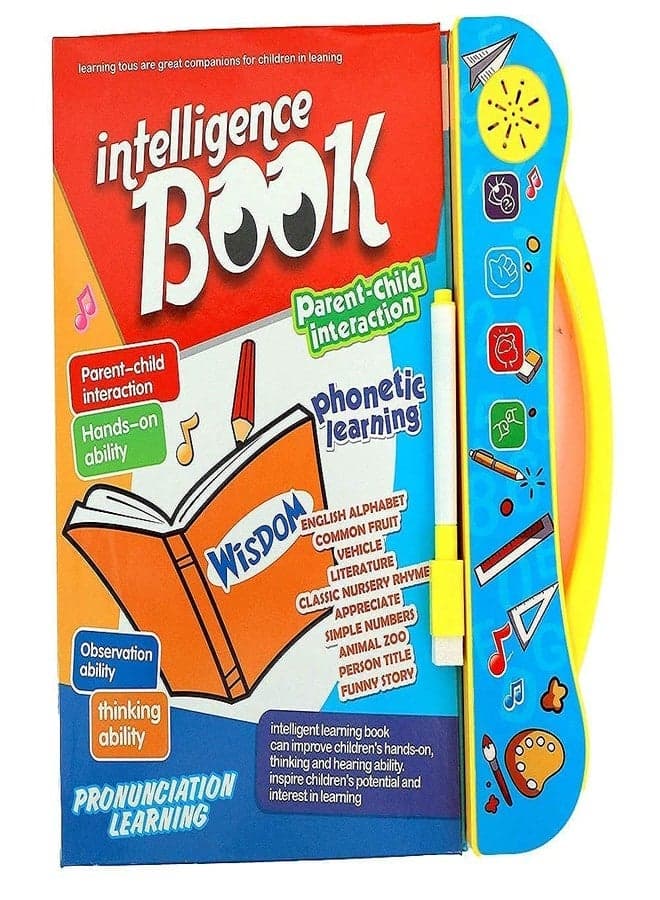 SUPER TOY Kid 19 Activities Phonetic Educational ABC 123 Learning Book Educational Toy with Sound - Multicolor