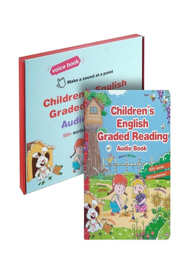 DHARMISHO Children’s English Graded Reading Interactive Audio Book | 500+ Words & 300+ Sentences | Touch & Listen Voice Book with Fun for Kids Ages 3+ | Learn English with Sound