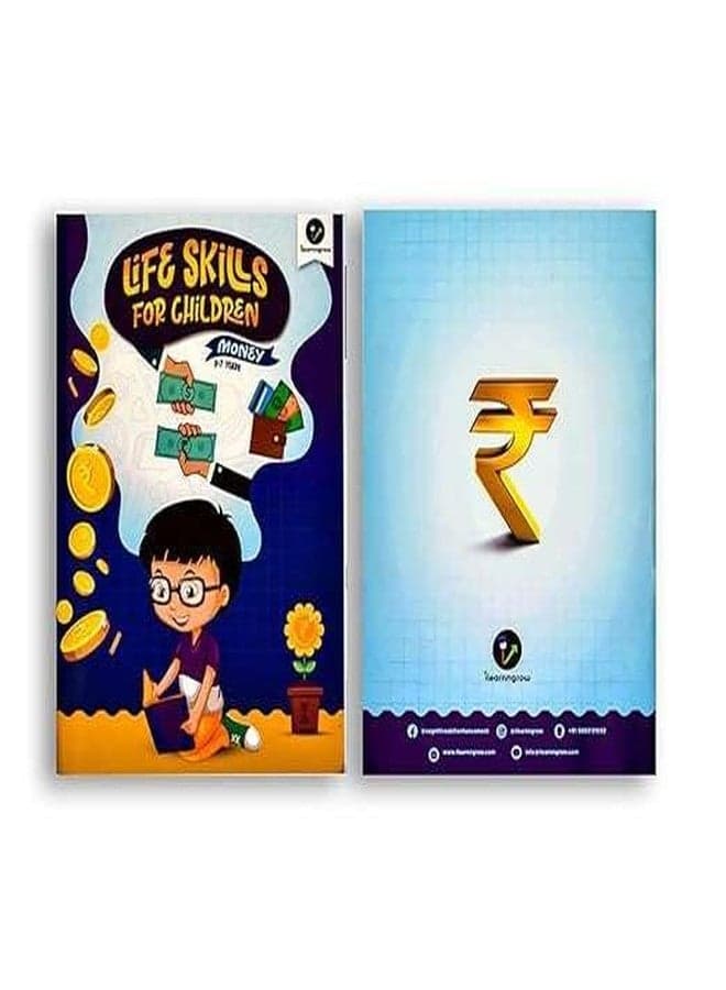 iLearnNGrow Money Book for Kids | Financial Literacy & Basic Math Skills Activity Book | Interactive Educational Toy for Early Learners | Rewritable Learning Tool | 9 x 12 x 1 Inch | Made in India