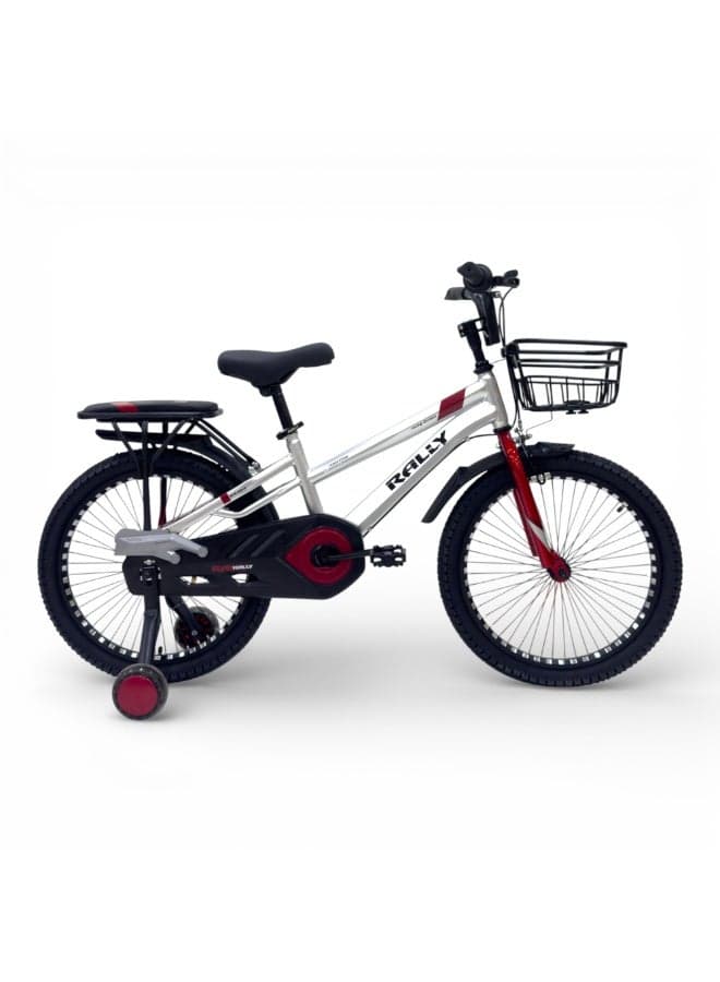 20-Inch Kids Bicycle | 20-Inch Wheel Size | Urban Basket (RL-20-P132) | Steel Frame | Dual Brake | Red Color