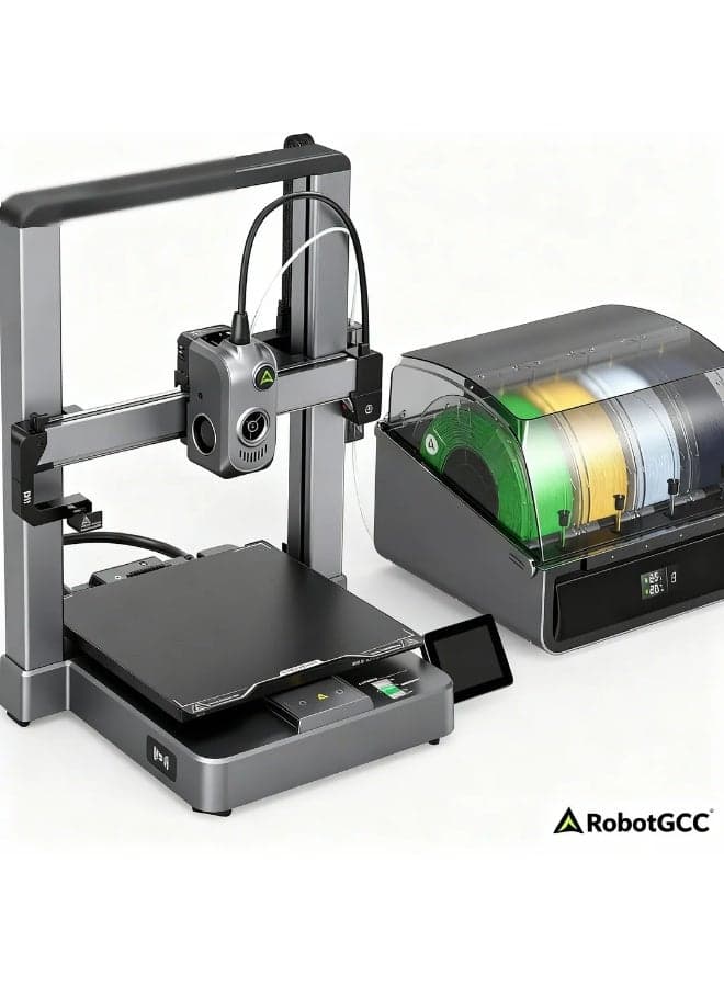 Fast Printing, 12000 mm/s² Acceleration, Step-Servo Motion Control, Auto Bed Leveling, RFID Smart Filament Detection, All-Metal Extruder, Desktop 3D Printer for Prototyping, Education, Creative Design, Multi-Material 3D Printer, WiFi Smart Control, Easy Setup Out-of-Box 3D Printing Solution