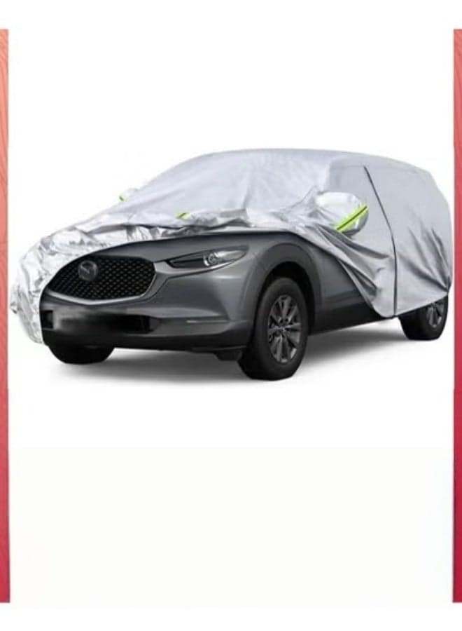 Full Car Covers,Full Exterior Covers For Car,Universal Automobile Cover Waterproof Car Hood For All Weather,Sun Rain Wind Protection Vehicle Cover With Reflective Strip,Grey XL-510X190X185CM