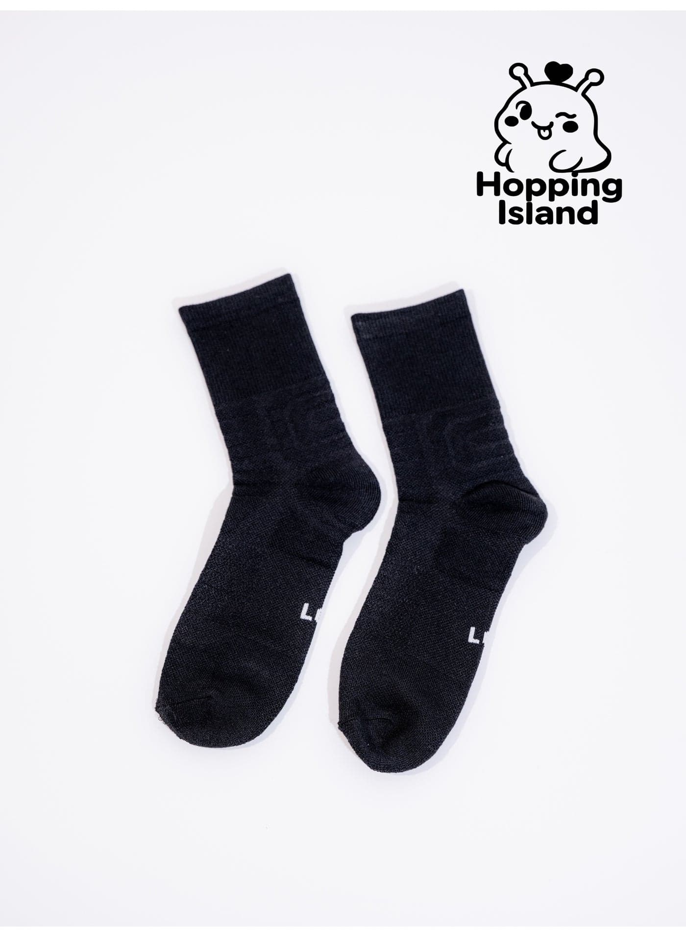 SOC Black Basketball Crew Socks