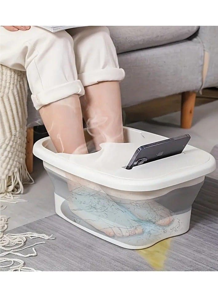 1pc Foldable Foot Bath Foot Soak Tub, Foot Bath Basin, Portable Feet Spa Soaking Basin Bucket, Foot Wash Basin For Home